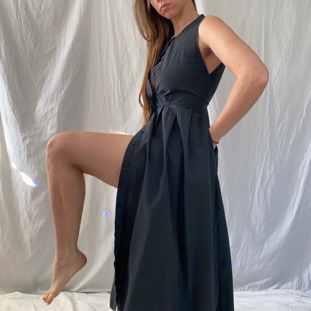 The Edo Dress in ink black by SHAINA MOTE s/s 2015 deadstock - Picture 8 of 8